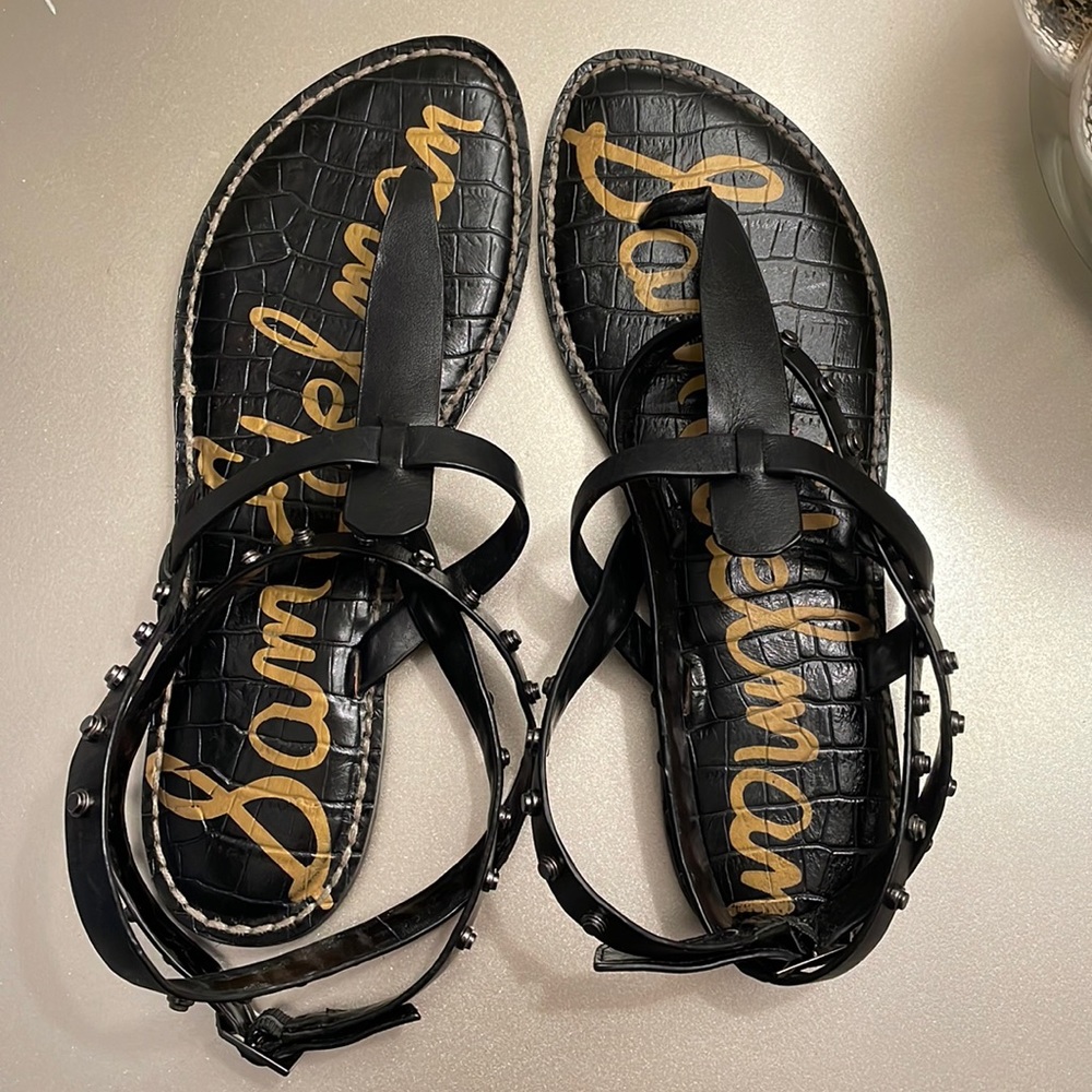 Sam Edelman Black Ankle Strap Sandals